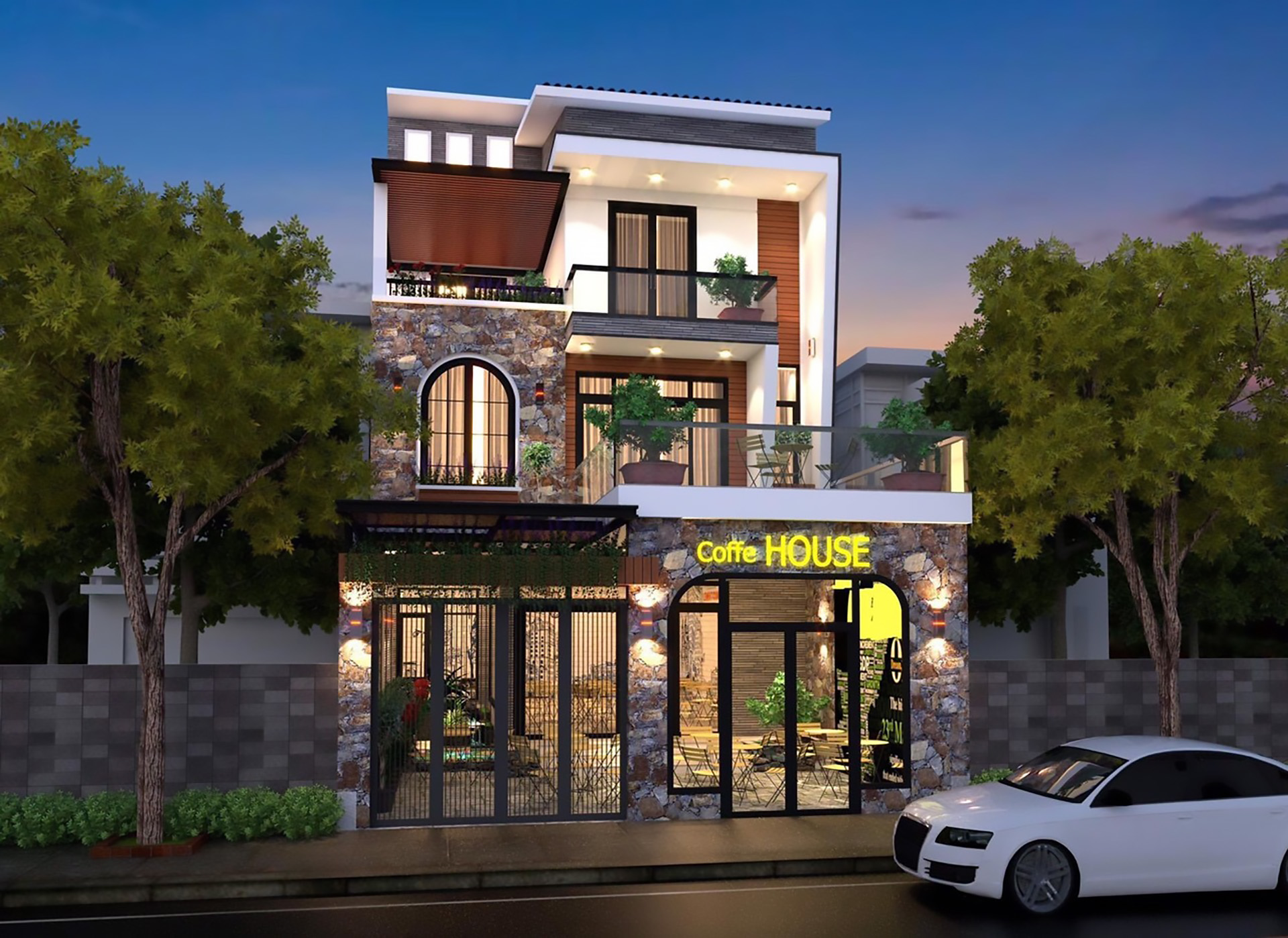 Thiết kế xây dựng nhà phố