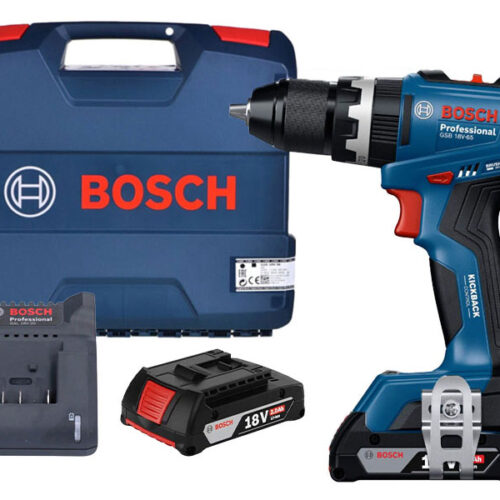 Máy khoan động lực dùng pin 18V Bosch GSB 18V-65 – 06019N31K0 (2 pin và 1 sạc)