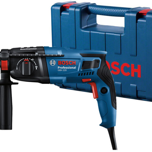 Máy khoan Bosch GBH 220 (KIT) kèm phụ kiện 06112A60K1