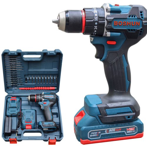 Máy khoan pin Boshun BS-ID1065BL (28 phụ kiện, không chổi than)