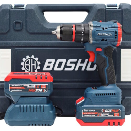 Máy khoan pin Boshun BS-ID1365BL (2 pin 2Ah, 1 sạc, không chổi than, 13mm)